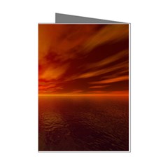 Sunset Mini Greeting Card (8 Pack) by Siebenhuehner