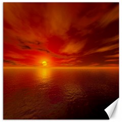 Sunset Canvas 12  X 12  (unframed) by Siebenhuehner