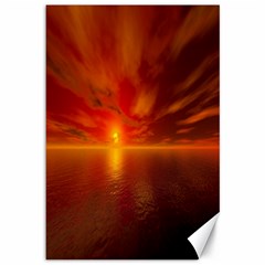 Sunset Canvas 12  X 18  (unframed) by Siebenhuehner