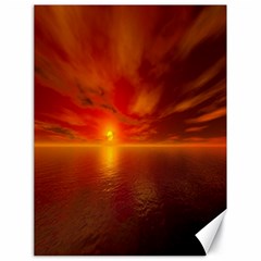 Sunset Canvas 18  X 24  (unframed)