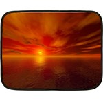 Sunset Mini Fleece Blanket (Two Sided) 35 x27  Blanket Front