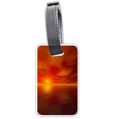 Sunset Luggage Tag (one Side) by Siebenhuehner