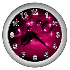 Sweet Dreams  Wall Clock (silver) by Siebenhuehner