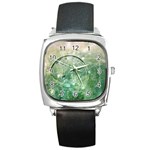 Dreamland Square Leather Watch Front