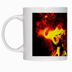 Fire White Coffee Mug by Siebenhuehner