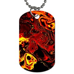 Fire Dog Tag (one Sided) by Siebenhuehner