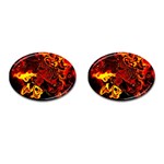 Fire Cufflinks (Oval) Front(Pair)