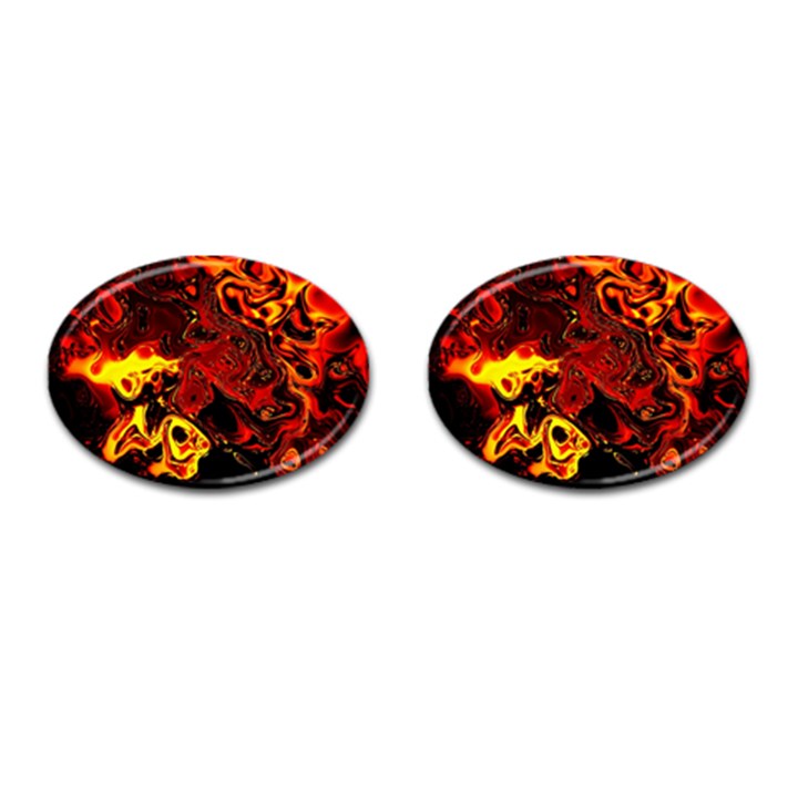 Fire Cufflinks (Oval)