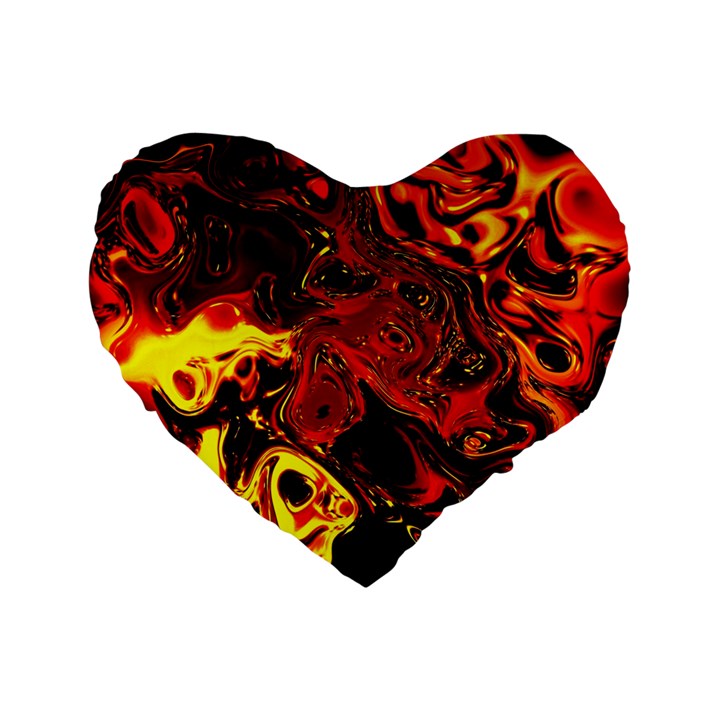 Fire 16  Premium Heart Shape Cushion 