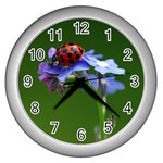 Good Luck Wall Clock (Silver) Front