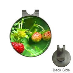 Strawberry  Hat Clip With Golf Ball Marker by Siebenhuehner