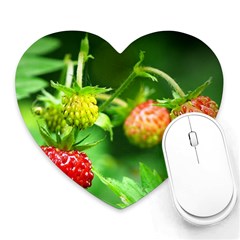 Strawberry  Mouse Pad (heart) by Siebenhuehner