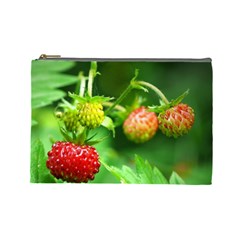 Strawberry  Cosmetic Bag (large) by Siebenhuehner