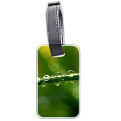 Waterdrops Luggage Tag (two Sides) by Siebenhuehner