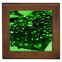 Waterdrops Framed Ceramic Tile by Siebenhuehner