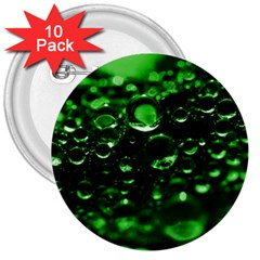 Waterdrops 3  Button (10 Pack) by Siebenhuehner