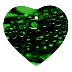 Waterdrops Heart Ornament (two Sides) by Siebenhuehner