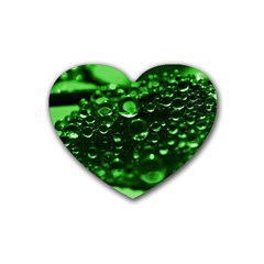 Waterdrops Drink Coasters 4 Pack (heart)  by Siebenhuehner