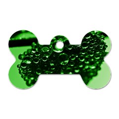 Waterdrops Dog Tag Bone (two Sided) by Siebenhuehner