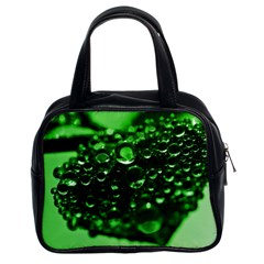 Waterdrops Classic Handbag (two Sides) by Siebenhuehner