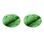 Waterdrops Cufflinks (Oval) Front(Pair)