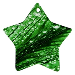 Waterdrops Star Ornament (two Sides) by Siebenhuehner