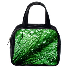 Waterdrops Classic Handbag (one Side) by Siebenhuehner