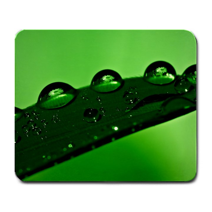 Waterdrops Large Mouse Pad (Rectangle)