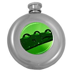 Waterdrops Hip Flask (round) by Siebenhuehner