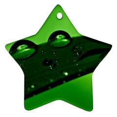 Waterdrops Star Ornament (two Sides) by Siebenhuehner