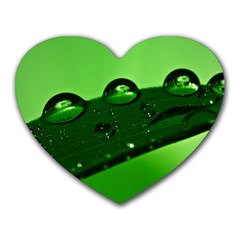 Waterdrops Mouse Pad (heart) by Siebenhuehner