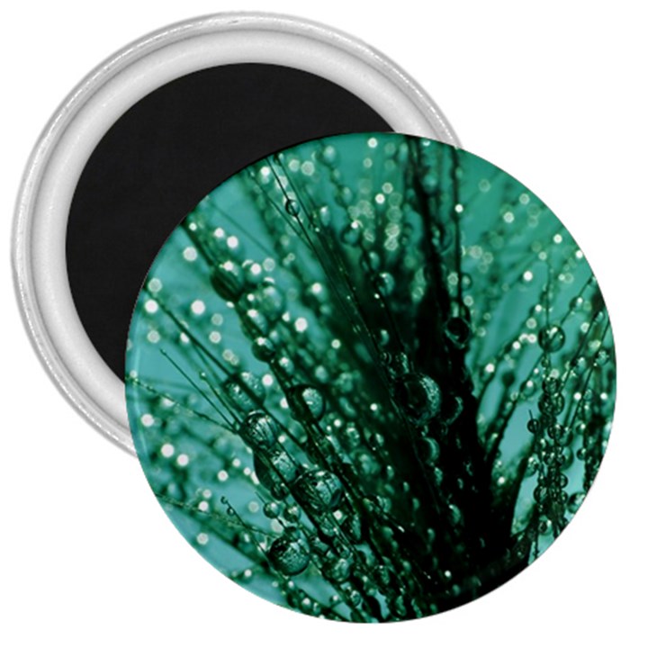 Waterdrops 3  Button Magnet