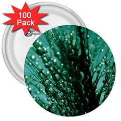 Waterdrops 3  Button (100 Pack) by Siebenhuehner