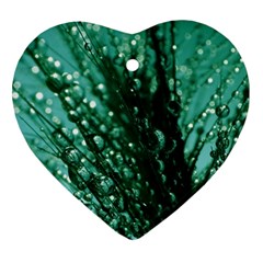 Waterdrops Heart Ornament (two Sides)