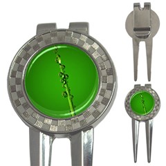 Waterdrops Golf Pitchfork & Ball Marker by Siebenhuehner