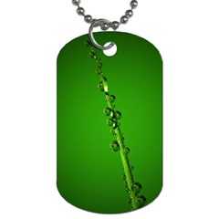 Waterdrops Dog Tag (one Sided) by Siebenhuehner