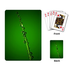 Waterdrops Playing Cards Single Design by Siebenhuehner