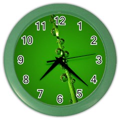 Waterdrops Wall Clock (color) by Siebenhuehner