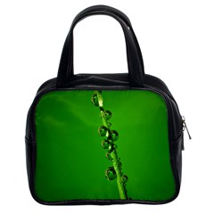 Waterdrops Classic Handbag (two Sides) by Siebenhuehner