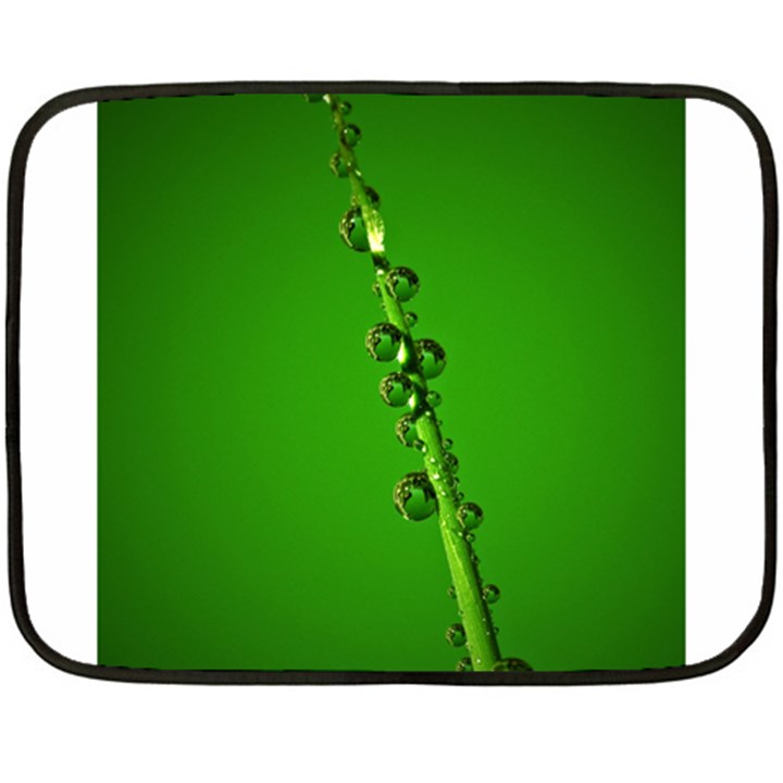 Waterdrops Mini Fleece Blanket (Two Sided)