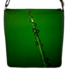 Waterdrops Flap Closure Messenger Bag (small) by Siebenhuehner