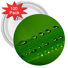 Waterdrops 3  Button (100 Pack) by Siebenhuehner