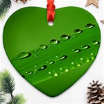 Waterdrops Heart Ornament (Two Sides) Front