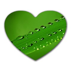 Waterdrops Mouse Pad (heart) by Siebenhuehner