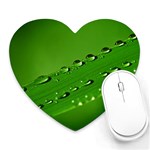 Waterdrops Mouse Pad (Heart) Front