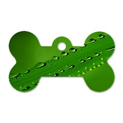 Waterdrops Dog Tag Bone (two Sided) by Siebenhuehner