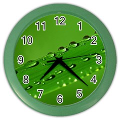 Waterdrops Wall Clock (color) by Siebenhuehner