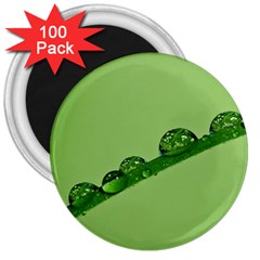 Waterdrops 3  Button Magnet (100 Pack) by Siebenhuehner