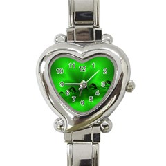 Drops Heart Italian Charm Watch  by Siebenhuehner