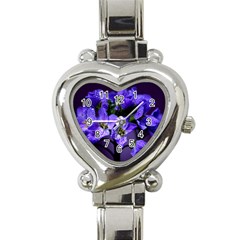 Cuckoo Flower Heart Italian Charm Watch  by Siebenhuehner